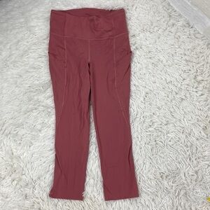 Lululemon Fast and Free High Rise Crop 21" Elite Cherry Tint